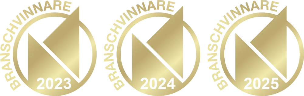 Branschvinnare 2023, 2024 och 2025